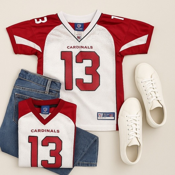 Arizona Cardinals Youth Football Jersey #13 by Reebok - Picture 8 of 8